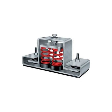 Mason Industries Floor Mount Seismic & Wind Vibration Isolator - 8-3/4"L x 2-1/2"W Yellow SLR-A-310